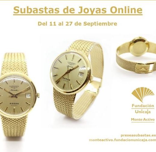 Subastas Monte Activo septiembre 2020 - Reloj de oro Longines