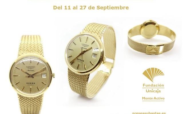 Subastas Monte Activo septiembre 2020 - Reloj de oro Longines
