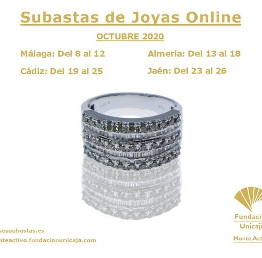 Subastas Monte Activo octubre 2020 - Monte de Piedad Fundación Unicaja