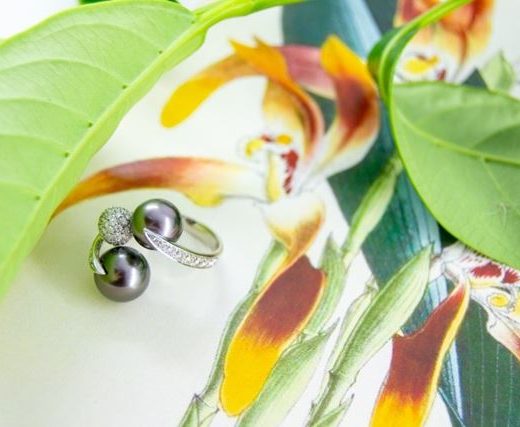 Monte de Piedad La Caja de Canarias - Subasta online de joyas mayo 2021 - Anillo oro blanco, perlas y brillantes