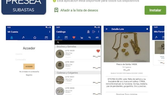 Presea Subastas - App para Android en Google Play