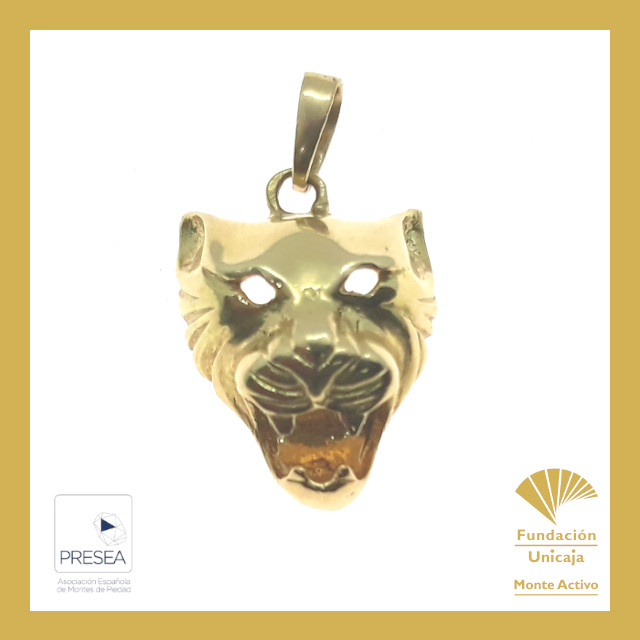 Monte Activo - Subastas online de joyas noviembre 2021 Almería - Colgante oro cabeza felino