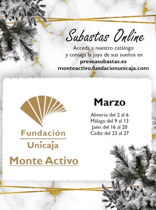 Monte Activo - Subastas online de joyas marzo 2023