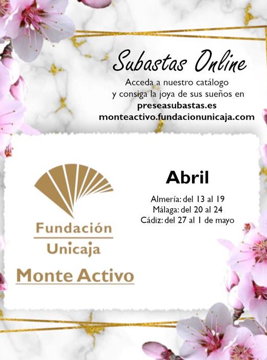 Monte Activo - Subastas online de joyas abril 2023