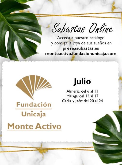 Monte Activo - Subastas online de joyas julio 2023