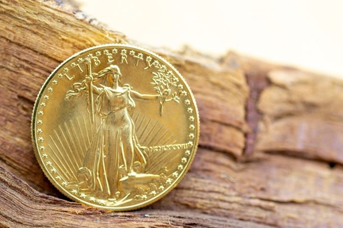 El Monte La Caja de Canarias Subasta octubre 2023 - Moneda cincuenta dólares en oro amarillo