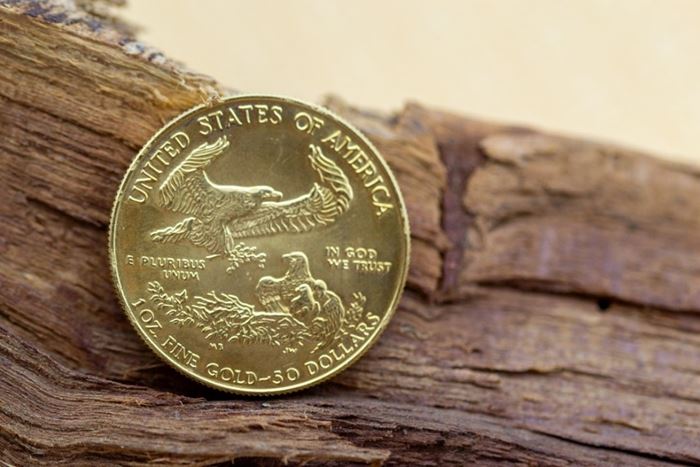 El Monte La Caja de Canarias Subasta octubre 2023 - Moneda cincuenta dólares en oro amarillo