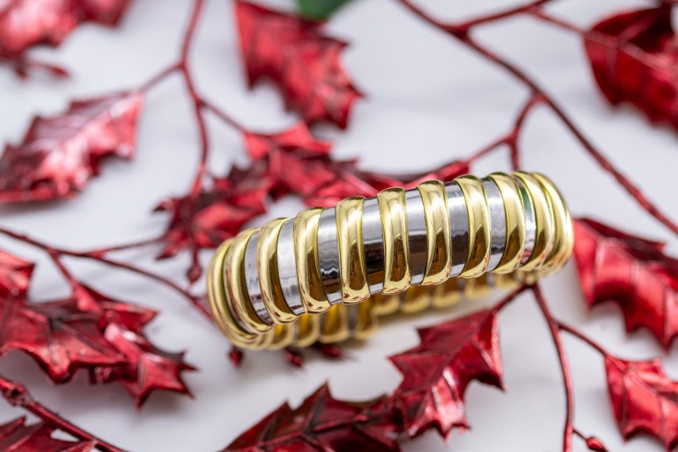 El Monte La Caja de Canarias Subasta noviembre 2023 - Pulsera de acero y oro Bulgari