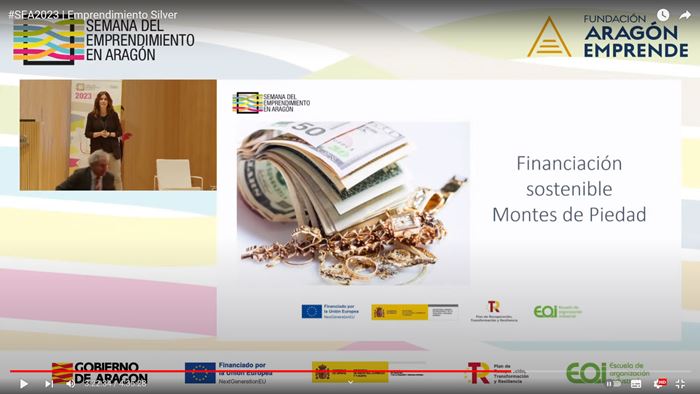 Ponencia sobre Empredimiento Silver y Montes de Piedad - Aragon Emprende 2023