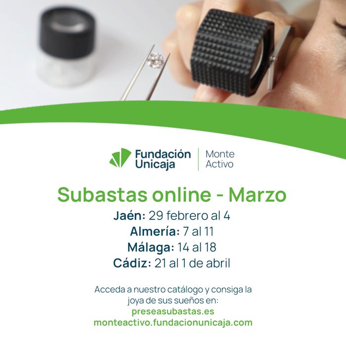 Monte Activo - Subastas online de joyas marzo 2024 - Calendario