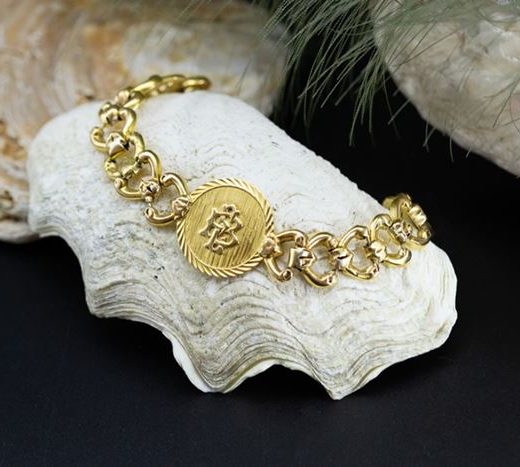 El Monte La Caja de Canarias Subasta marzo 2024 - Pulsera Art Deco oro amarillo