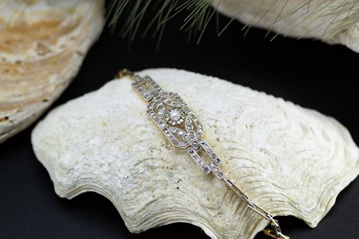El Monte La Caja de Canarias Subasta marzo 2024 - Pulsera Art Deco