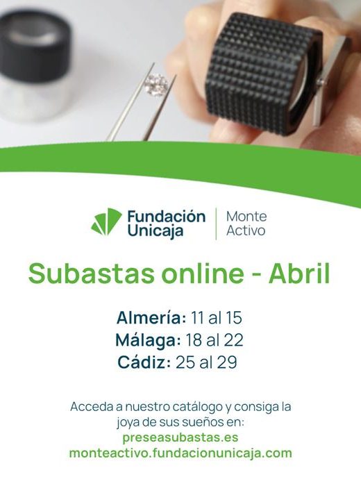 Monte Activo - Subastas online de joyas abril 2024 - Calendario
