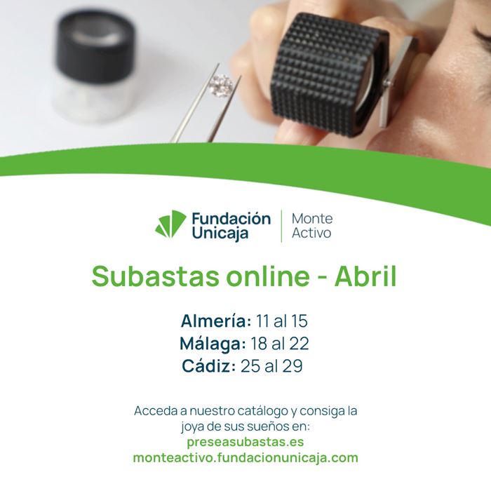 Monte Activo - Subastas online de joyas abril 2024 - Calendario