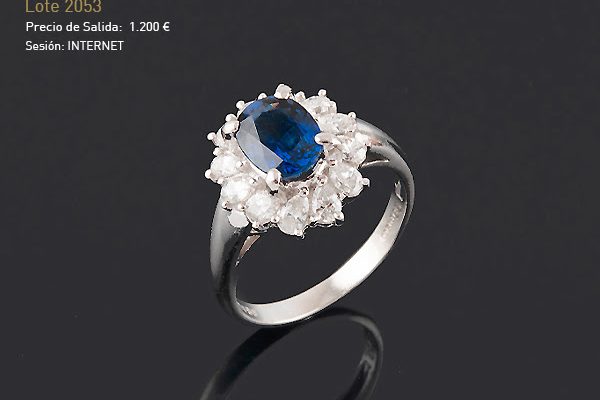 Subastas 1702 - Subasta Especial mayo 2024 - "Joyas para Celebrar" - Sortija zafiro