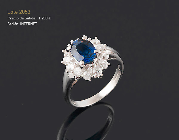 Subastas 1702 - Subasta Especial mayo 2024 - "Joyas para Celebrar" - Sortija zafiro