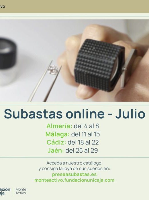 Monte Activo - Subastas online de joyas julio 2024 - Calendario
