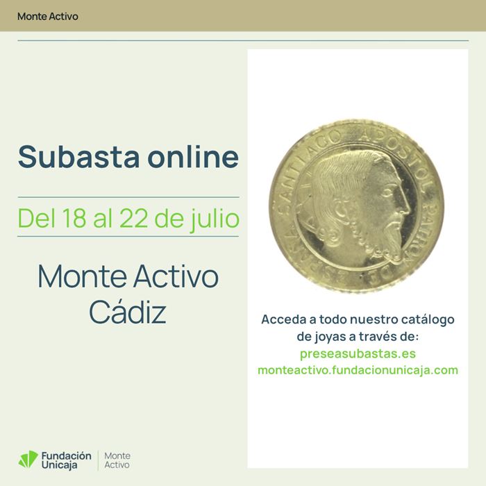 Monte Activo - Subastas online de joyas julio 2024 - Cádiz