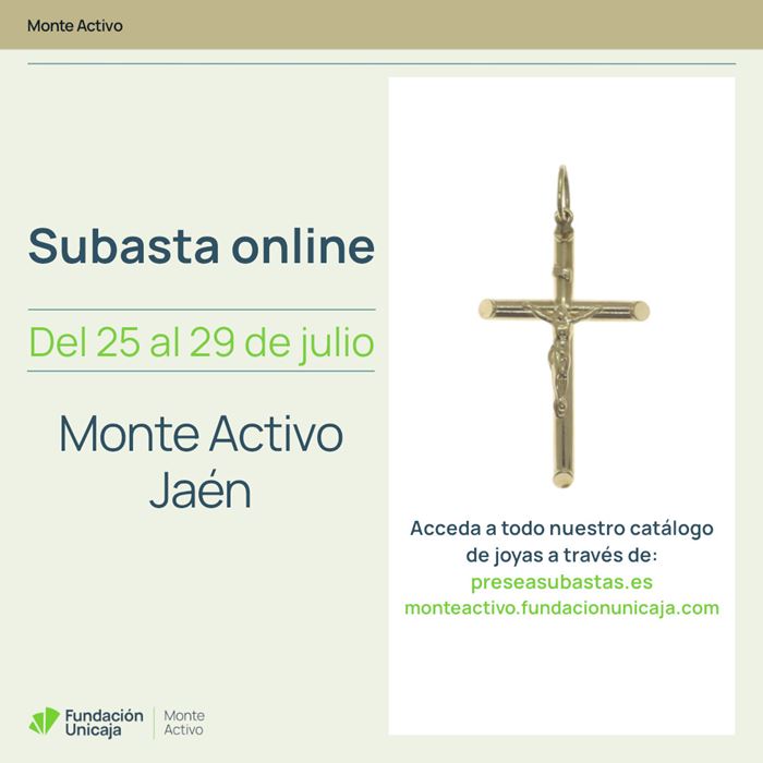 Monte Activo - Subastas online de joyas julio 2024 - Jaén