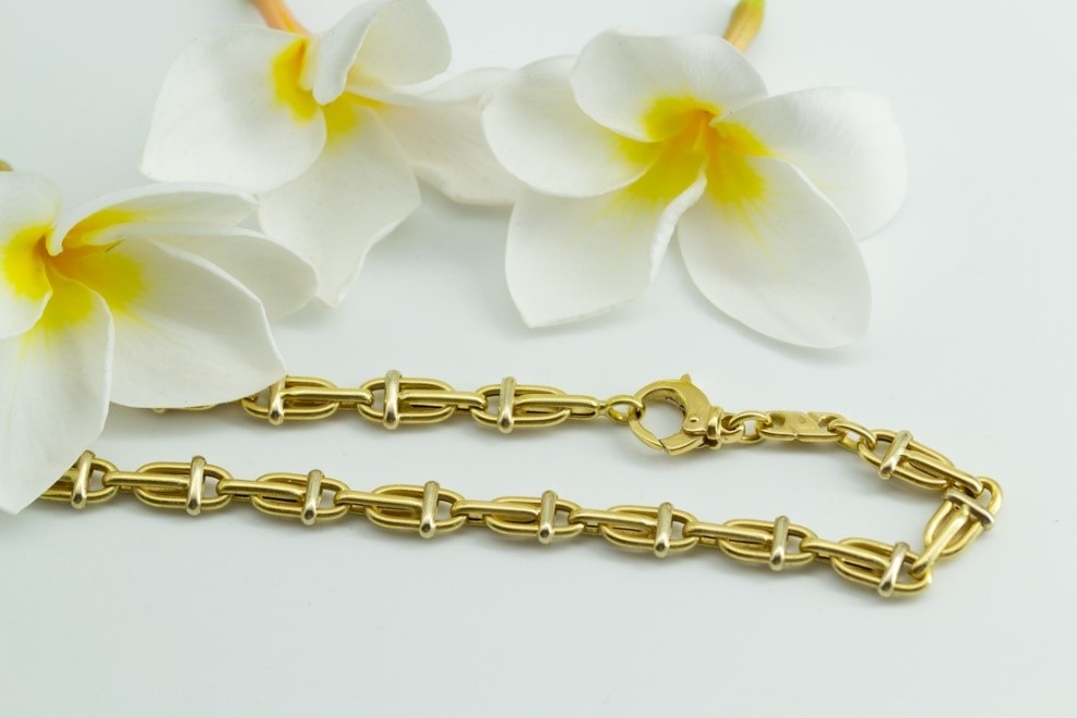 El Monte La Caja de Canarias Subasta agosto 2024 - Pulsera oro amarillo eslabones