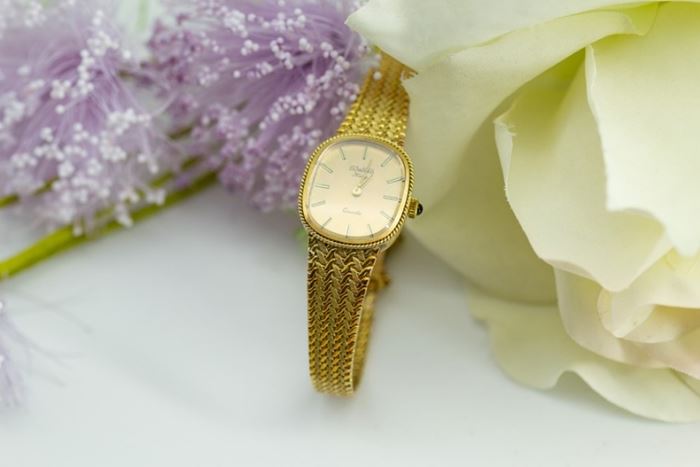El Monte La Caja de Canarias Subasta septiembre 2024 - Reloj vintage oro amarillo para señora