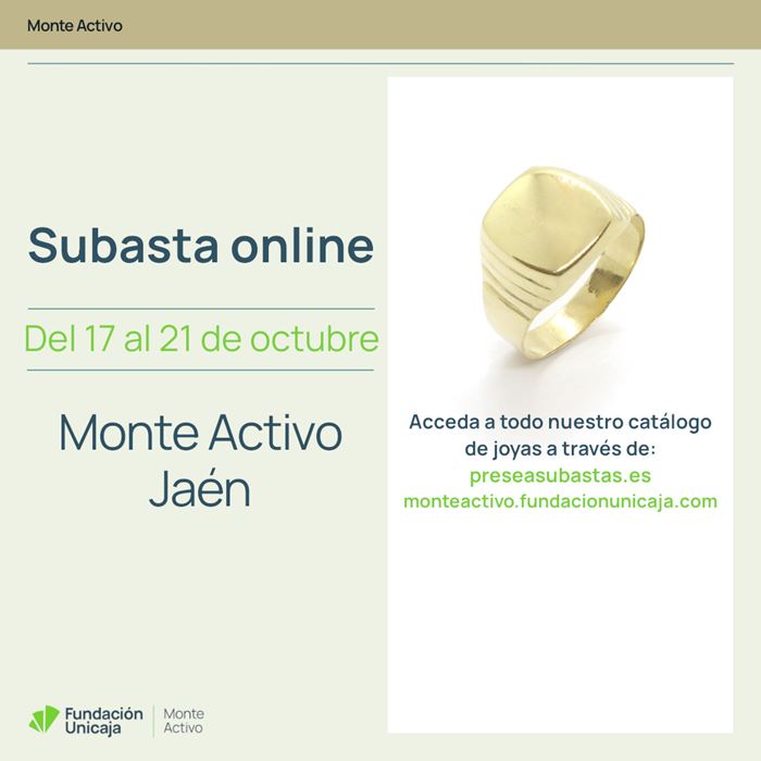 Monte Activo - Subastas online de joyas octubre 2024 - Jaén