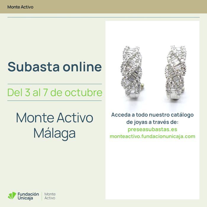 Monte Activo - Subastas online de joyas octubre 2024 - Málaga
