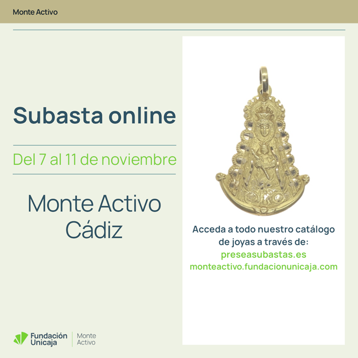 Monte Activo - Subastas online de joyas noviembre 2024 - Cádiz