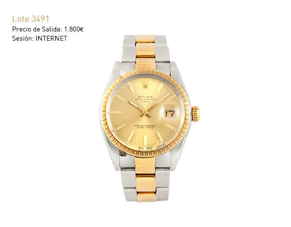 elMONTE - F Montemadrid - Subasta noviembre 2024 - Reloj Rolex