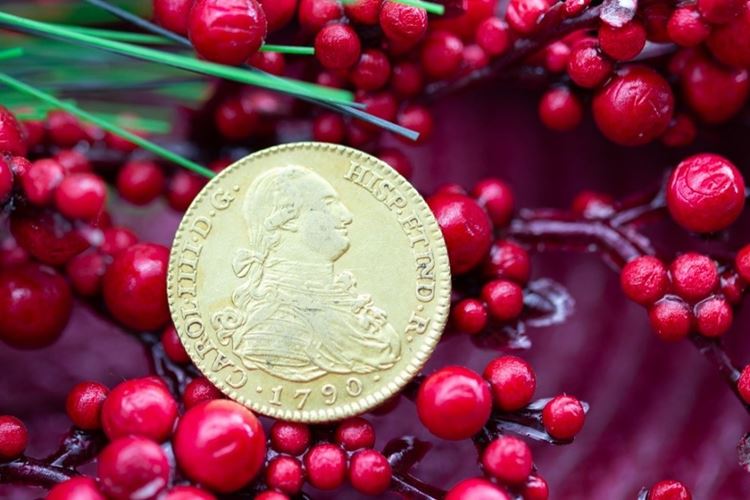 El Monte La Caja de Canarias Subasta diciembre 2024 - Moneda oro amarillo 1