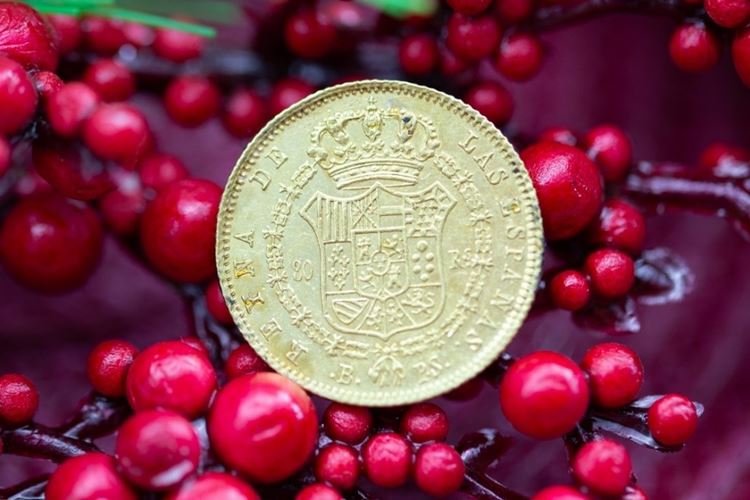 El Monte La Caja de Canarias Subasta diciembre 2024 - Moneda oro amarillo 4