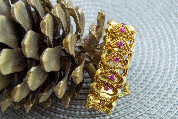 El Monte La Caja de Canarias Subasta diciembre 2024 - Pulsera oro amarillo