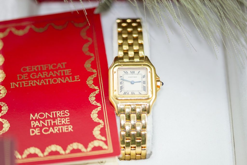 El Monte La Caja de Canarias Subasta marzo 2025 - Reloj Cartier oro amarillo
