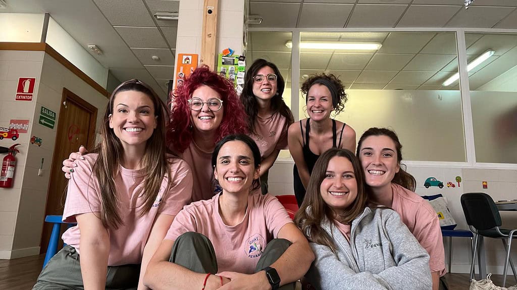 Equipo de Fevadis en el centro de desarrollo y atención temprana