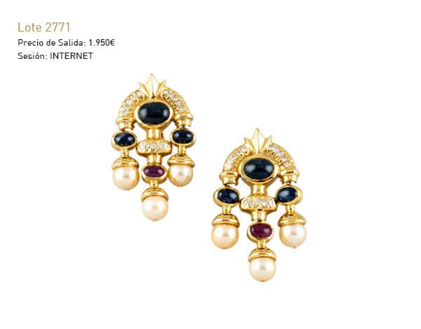 elMONTE - F Montemadrid - Subasta noviembre 2025 - Pendientes perlas