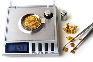 Pesaje de oro
