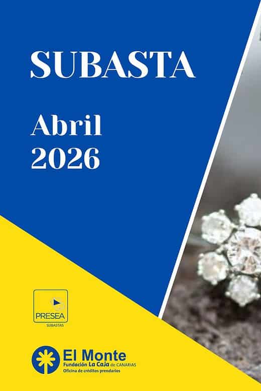 El Monte de Fundación La Caja de Canarias - Subasta online de joyas abril 2026