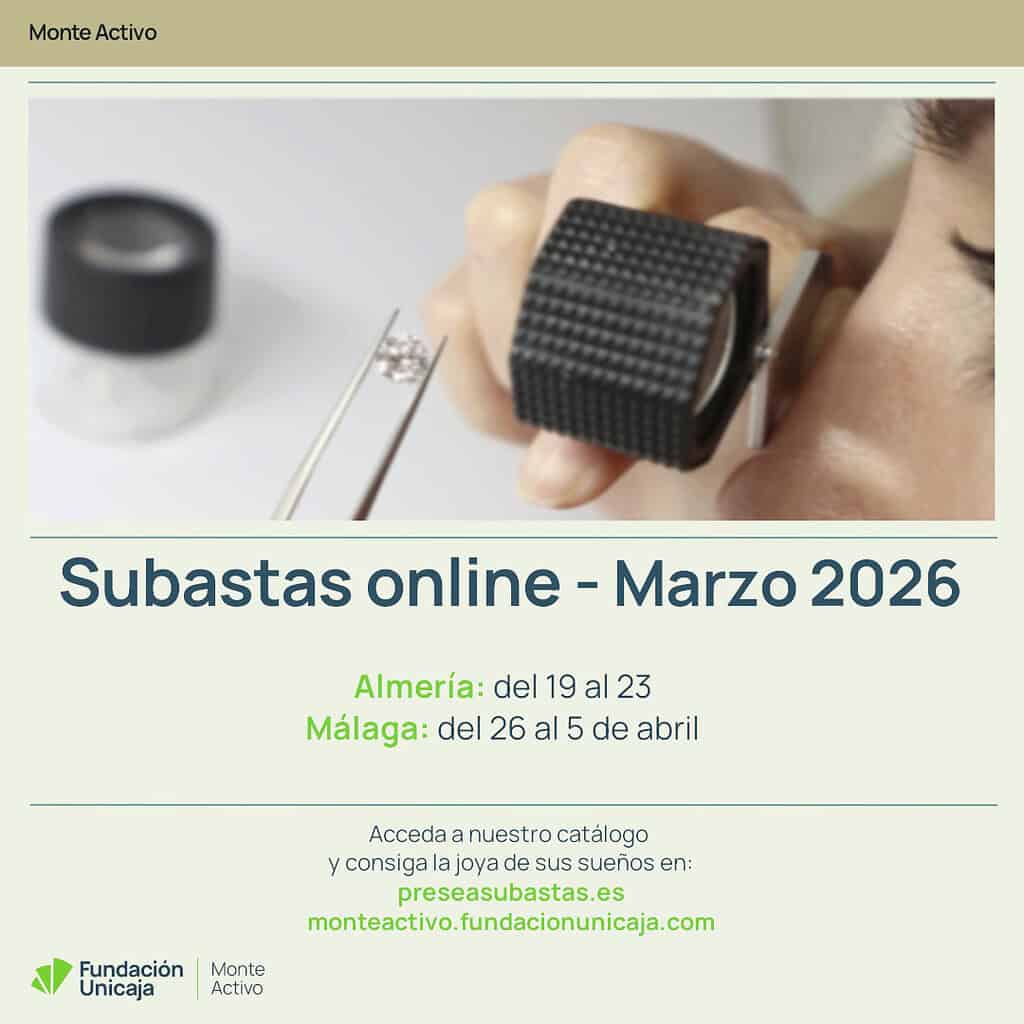 Monte Activo - Subastas marzo 2026 - Calendario
