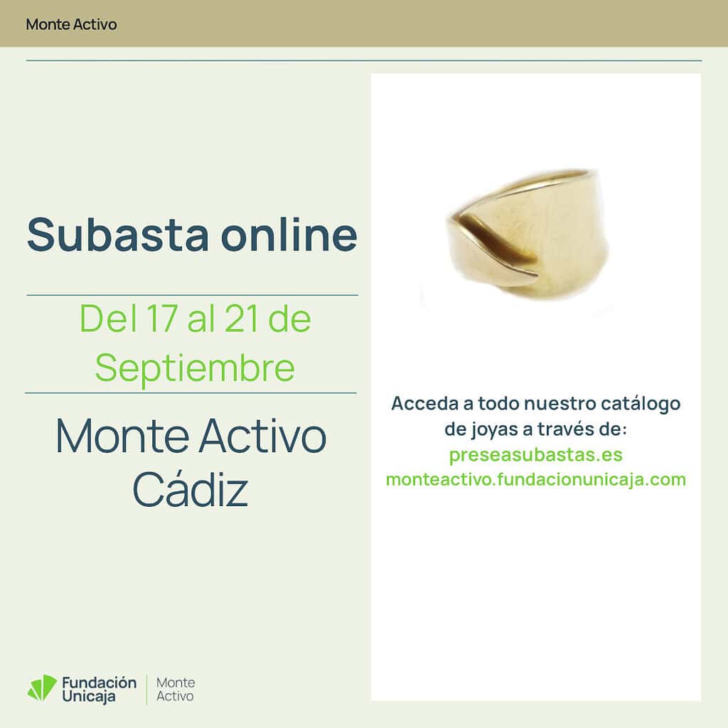 Monte Activo - Subastas septiembre 2026 - Cádiz