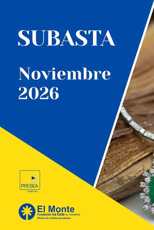 El Monte La Caja de Canarias Subasta noviembre 2026
