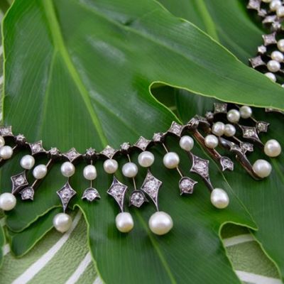 Monte de Piedad La Caja de Canarias - Subasta online de joyas - Septiembre 2021 Collar perlas y diamantes 2
